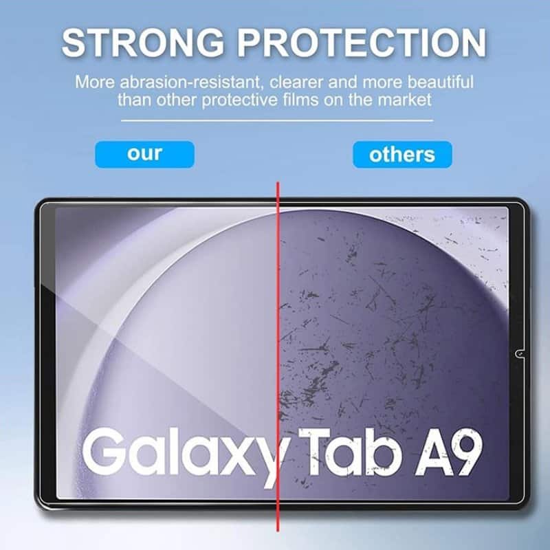 (2 Pack) Samsung Galaxy Tab A9 8.7 inch (2023) X110 Tempered Glass LCD Screen Protector Film Guard (2 Pack) Samsung Galaxy Tab A9 8.7 inch (2023) X110 Tempered Glass LCD Screen Protector Film Guard